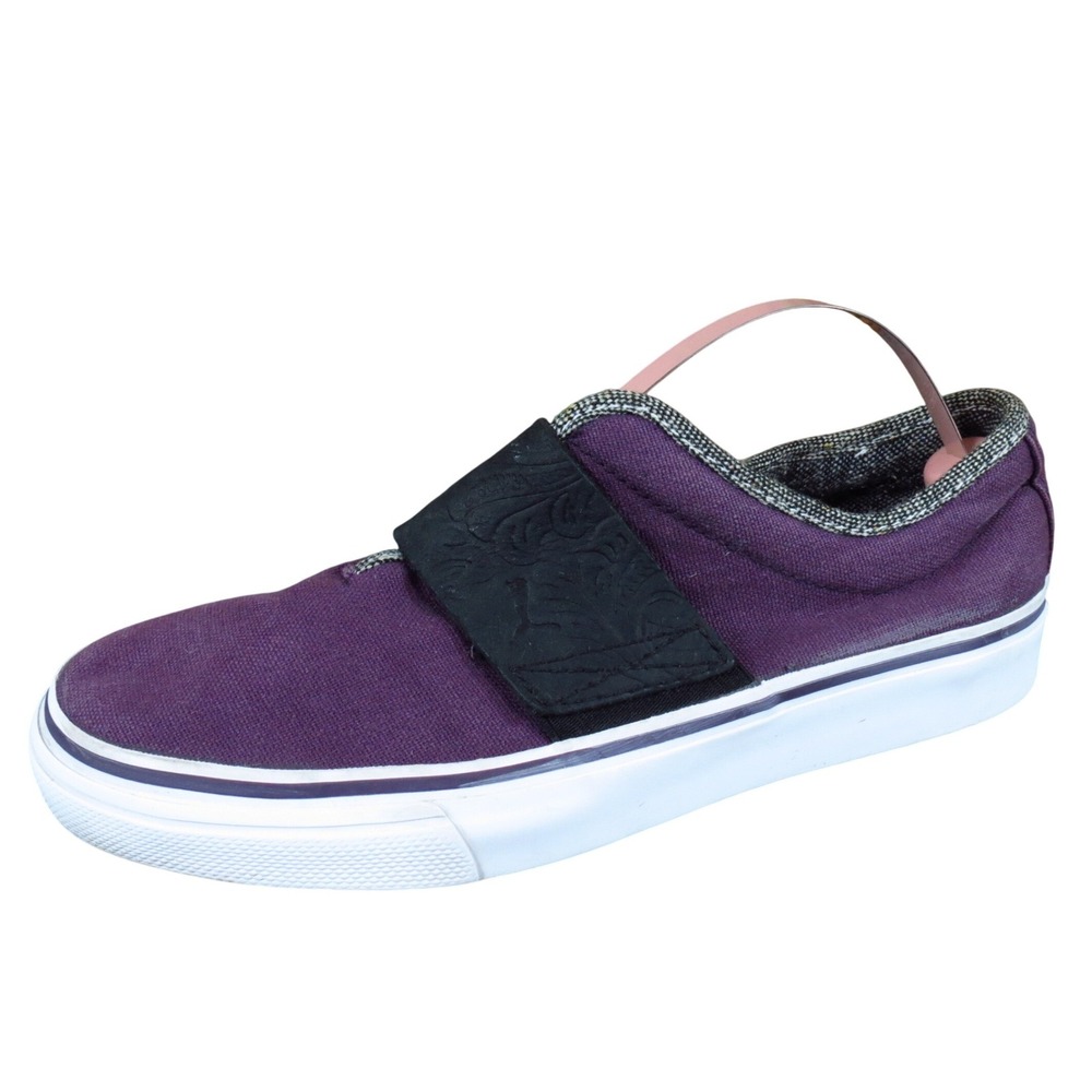 PUMA El Rey Women Casual Slip On Sneakers Size 7.5 Walking Purple Fabric Canvas